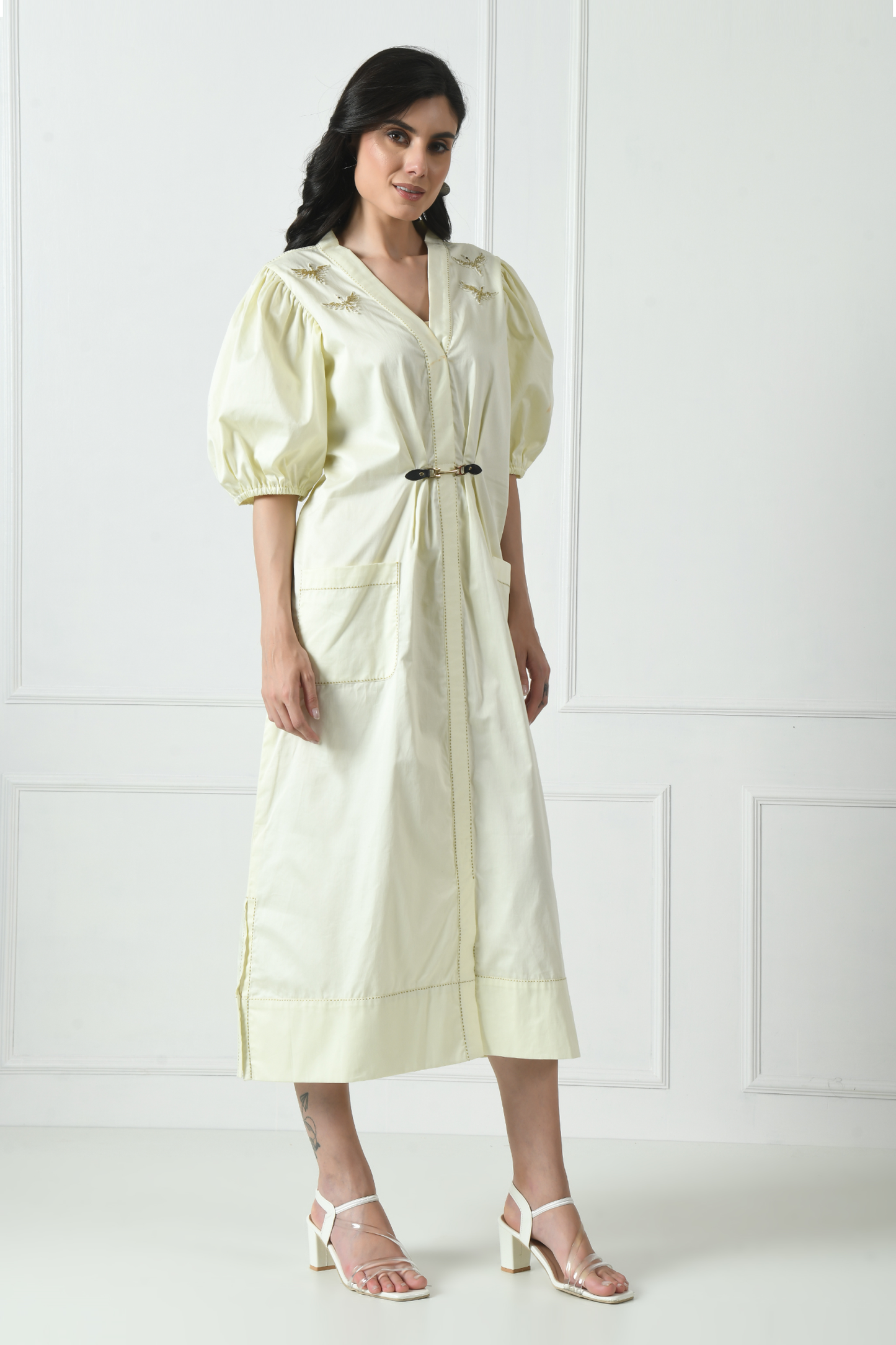 Casual Wear Cotton Dress, Office Wear Cotton Dress, Daily Wear Cotton Dress, Embroidered Cotton Dress, Sunanta Madaan