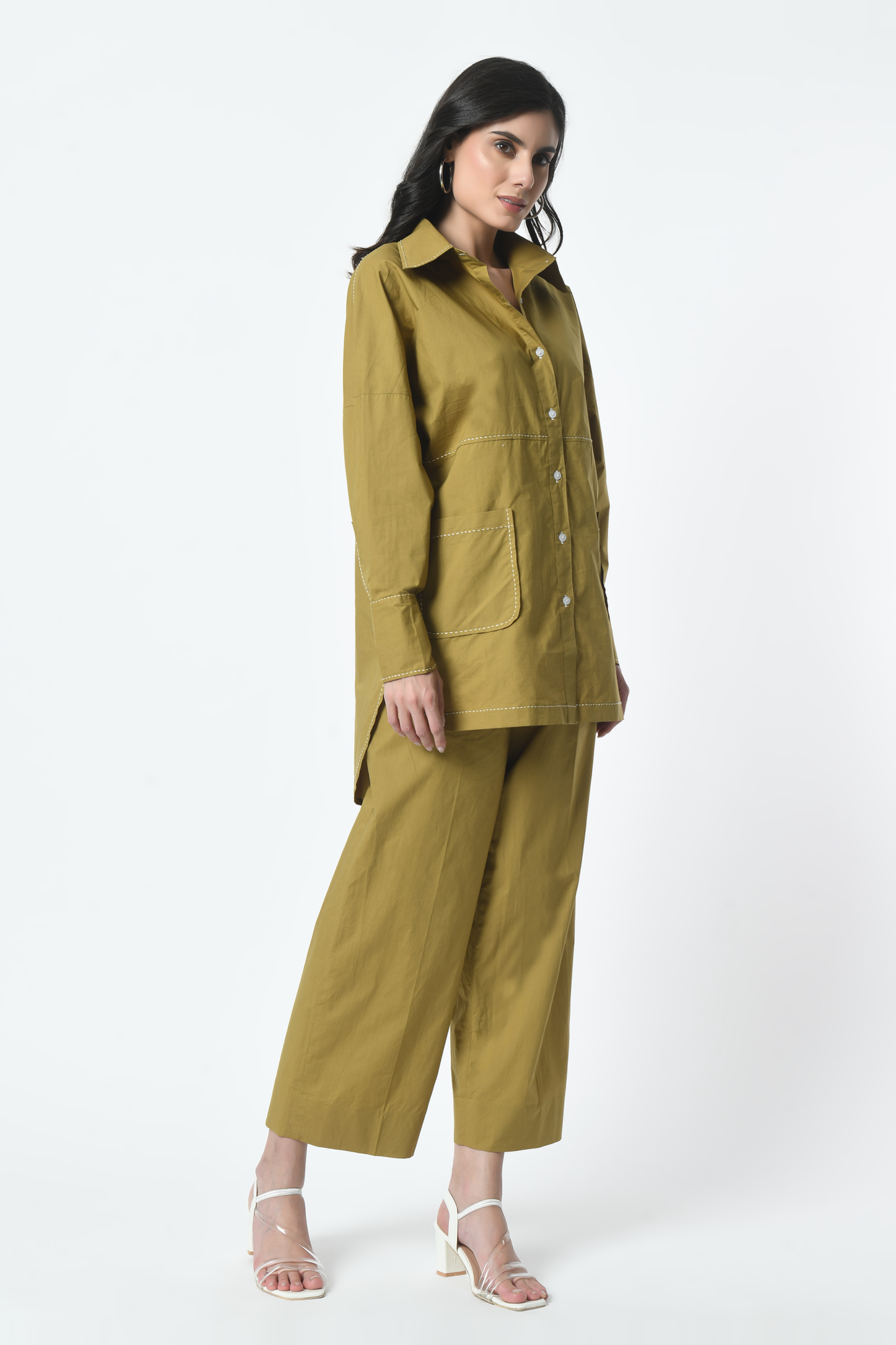 Embroidered Coord Set, Hand Thread Detailing Coord Set, Cotton Coord Set, Coord Set for Women, Sunanta Madaan