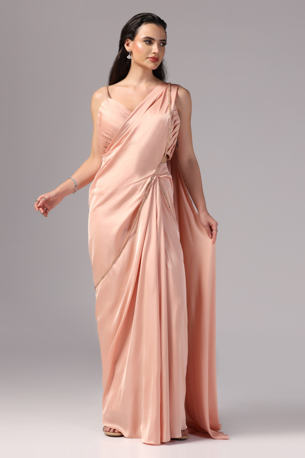 Fusion Saree, Cocktail Dress for women, Draped Saree for women, Party Wear Saree, Fashionable Saree, Saree for Women, Festive Wear Saree, Indo Western Saree, Designer Saree, Traditional Look, Bollywood Style Saree, Sunanta Madaan, Near Me
