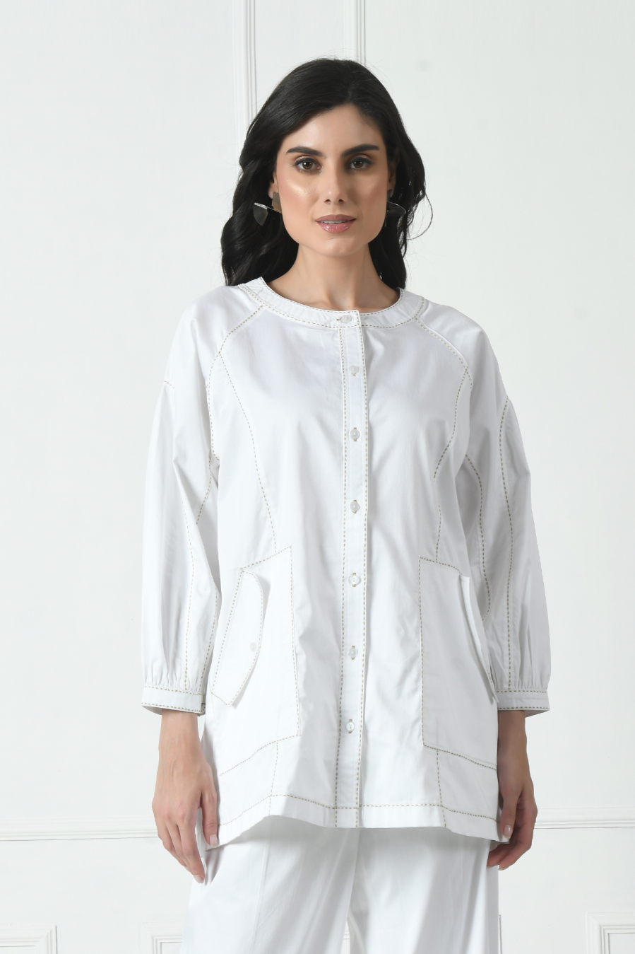 white beach shirt, beach shirts for women, White Shirt, white cotton shirts for women, cotton shirts for women white, Sunanta Madaan