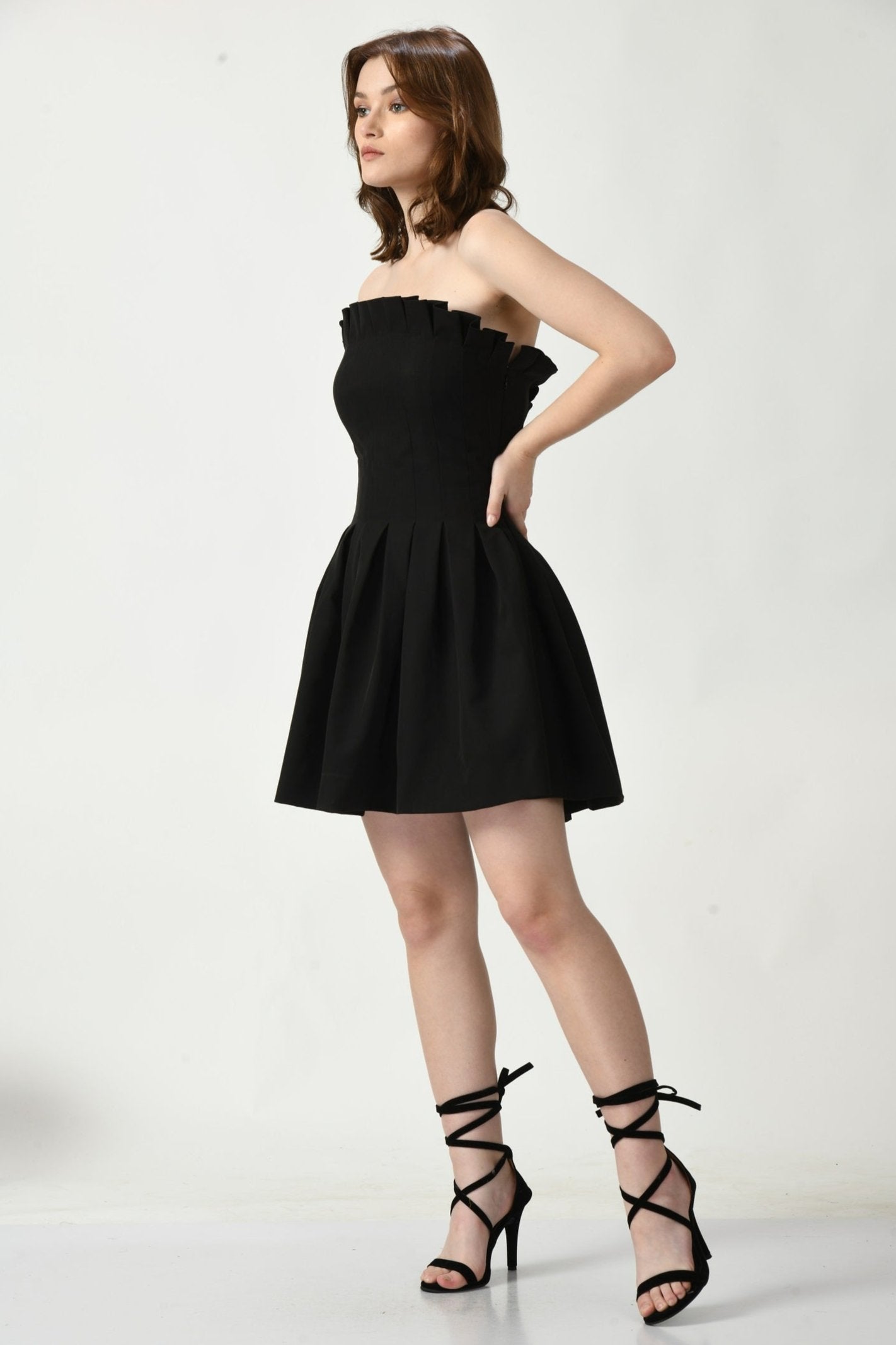 Western short dress, Black Western skirt dress, Short dress, Women’s short dress, Sonoma Fashionable short dress, Black western dress for women, Elegant short dress, Sunanta Madaan, gurgaon, delhi, mumbai, bangalore, pune, mumbai