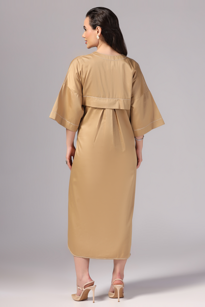 Long boho dress, High-low long dress, Long button-down dress, Long formal evening Dress, Long shirt dress, Long cotton dress, Sunanta Madaan