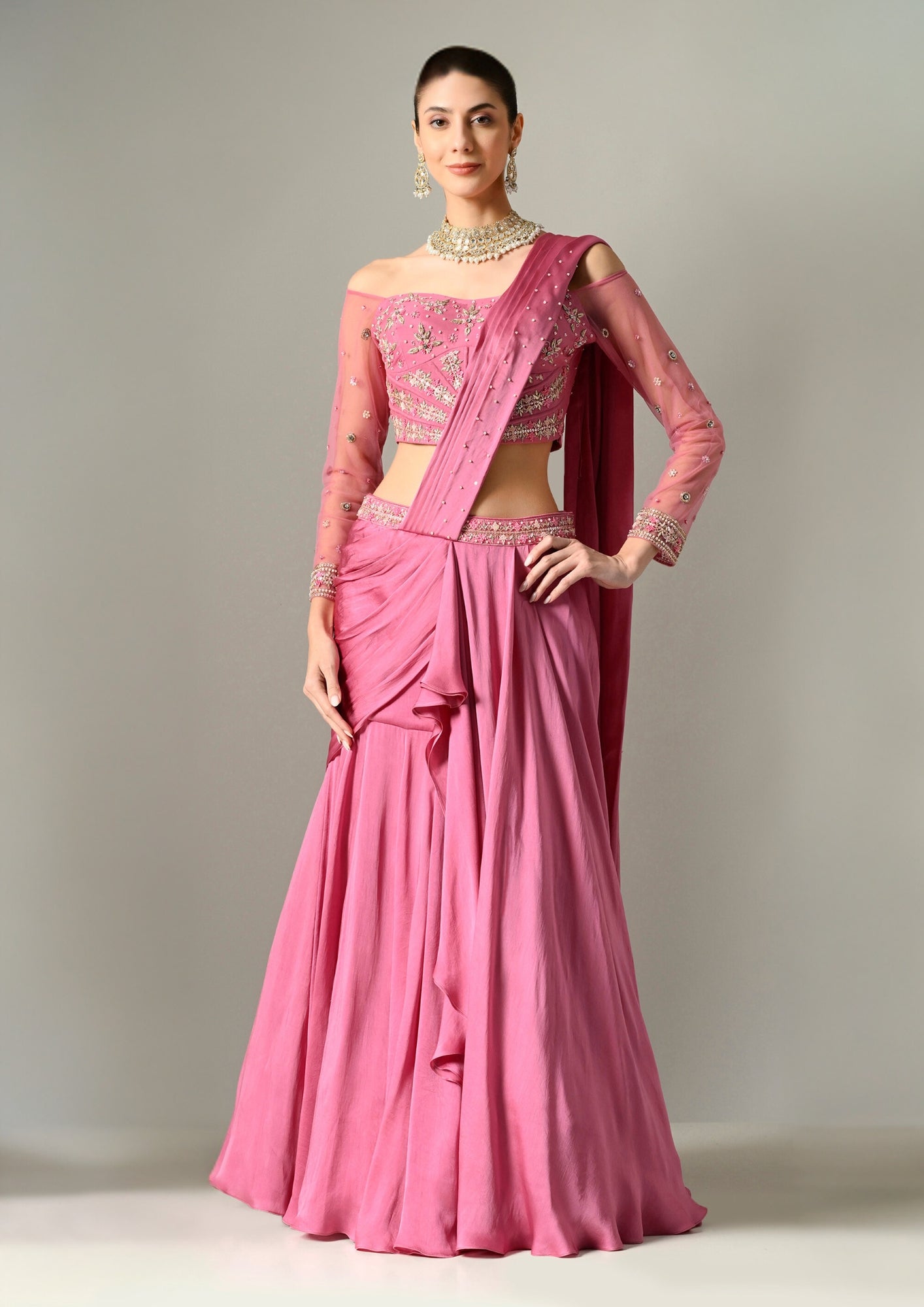 Mordern Saree, western saree, Festive wear Saree, indo western saree for women, indo western saree, indo western saree draping style, saree for women, saree for wedding, saree designs, saree collection, Lehenga Saree in Delhi, Lehenga Saree Near Me, Buy Lehenga Saree online, Offer on Sunanta Madaan Lehenga Saree, Saree wala Lehenga, Sonam Kapoor Saree