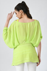Neon Top for Women, Talladega Green Top for Women, Trendy influencer tops for women, Blogger-inspired tops for women, Iconic tops for women, Luxury women’s tops, Glamorous tops for women by Sunanta Madaan 