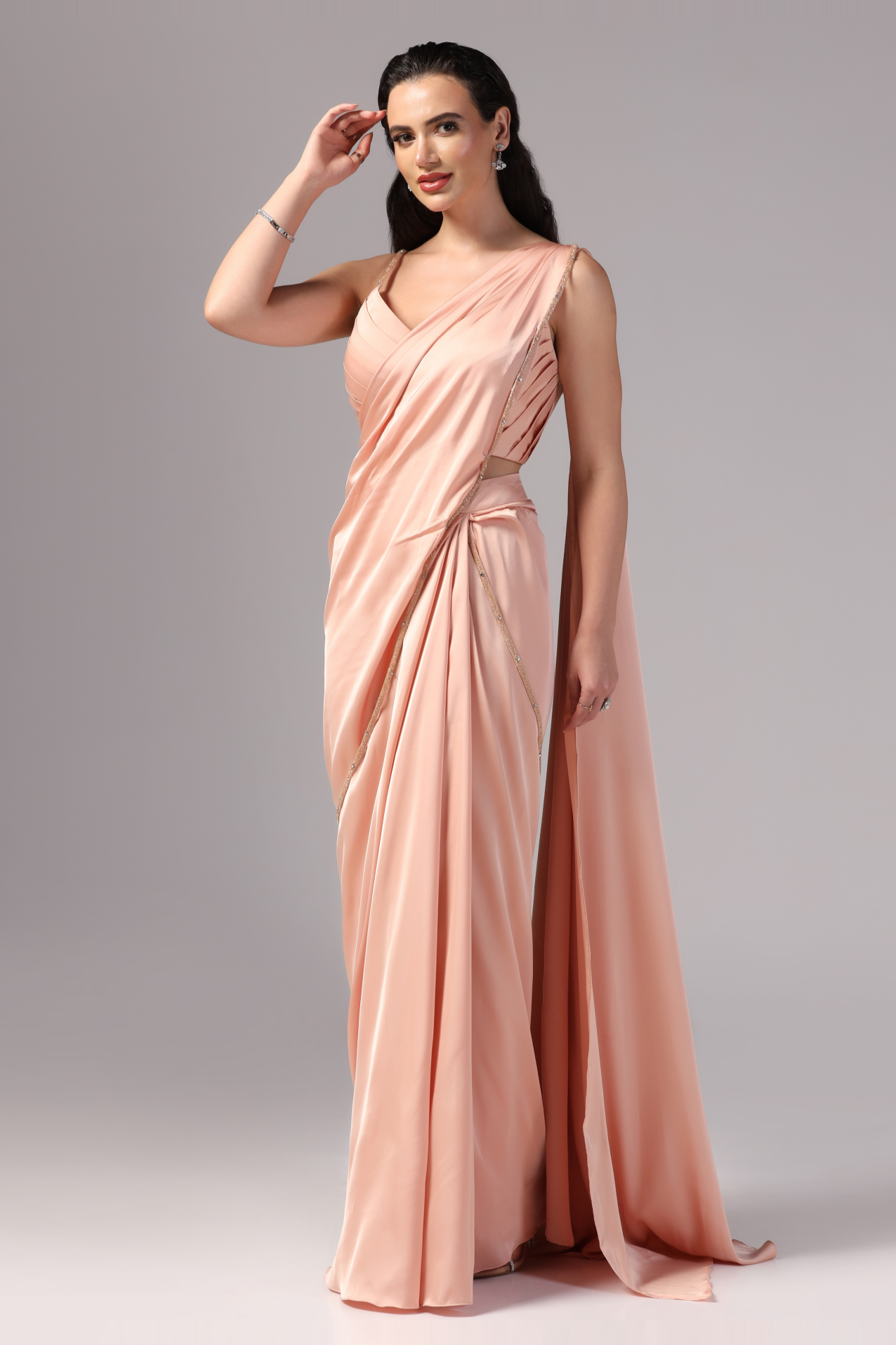 Cocktail Dress for women, Draped Saree for women, Party Wear Saree, Fashionable Saree, Saree for Women, Festive Wear Saree, Indo Western Saree, Designer Saree, Traditional Look, Bollywood Style Saree, Sunanta Madaan, Near Me