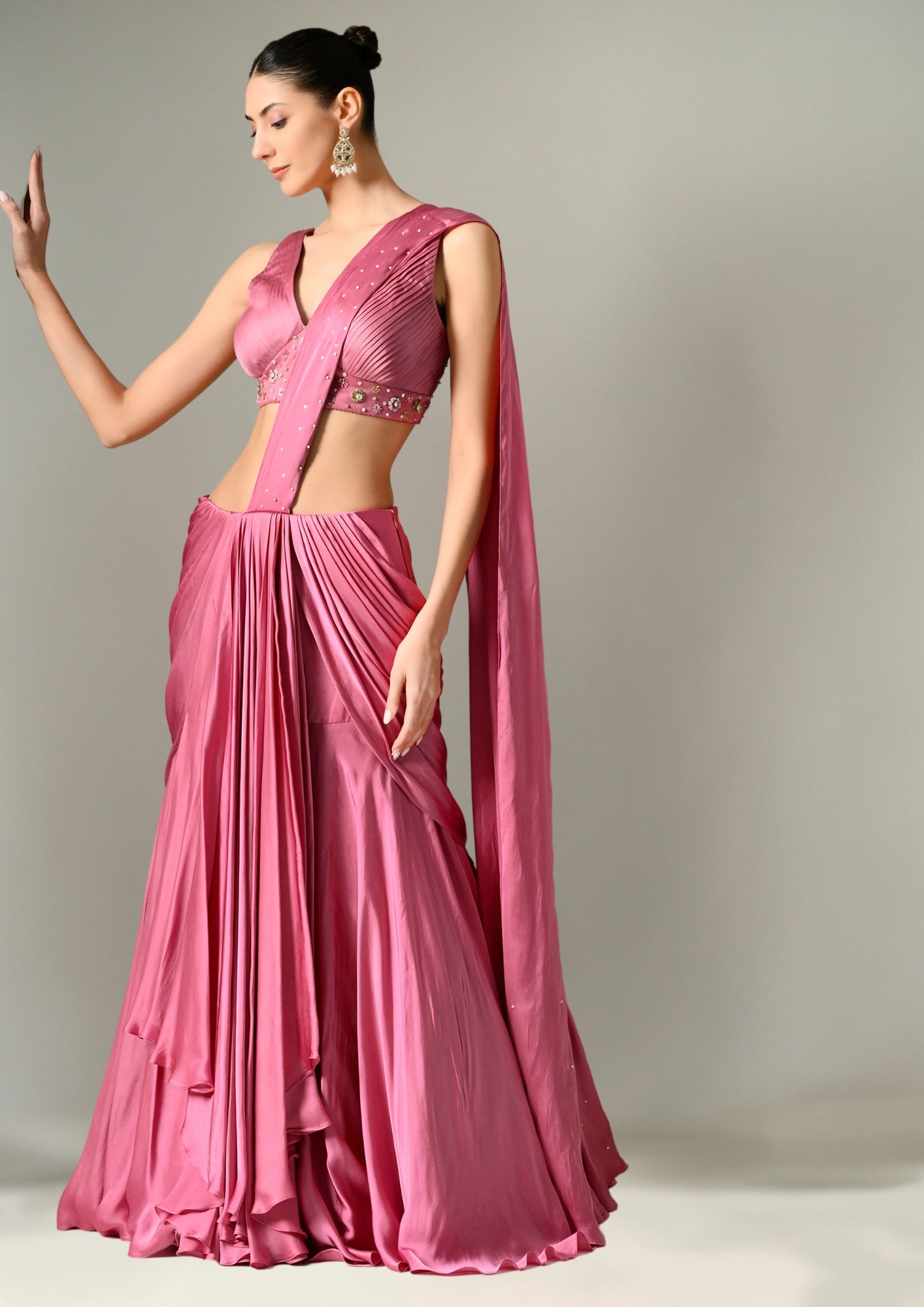 Indo-Western Saree, Indo-Western Wear, sarees for women, Party Wear, Festive wear,  Indo-Western, Indian Wear, Occasion Wear, Wedding Saree, Sunanta Madaan, Near Me, lehenga saree for women​, Lehenga Saree Near Me, Lehenga Saree Gurgaon, Deepika Padukone Lehenga Saree