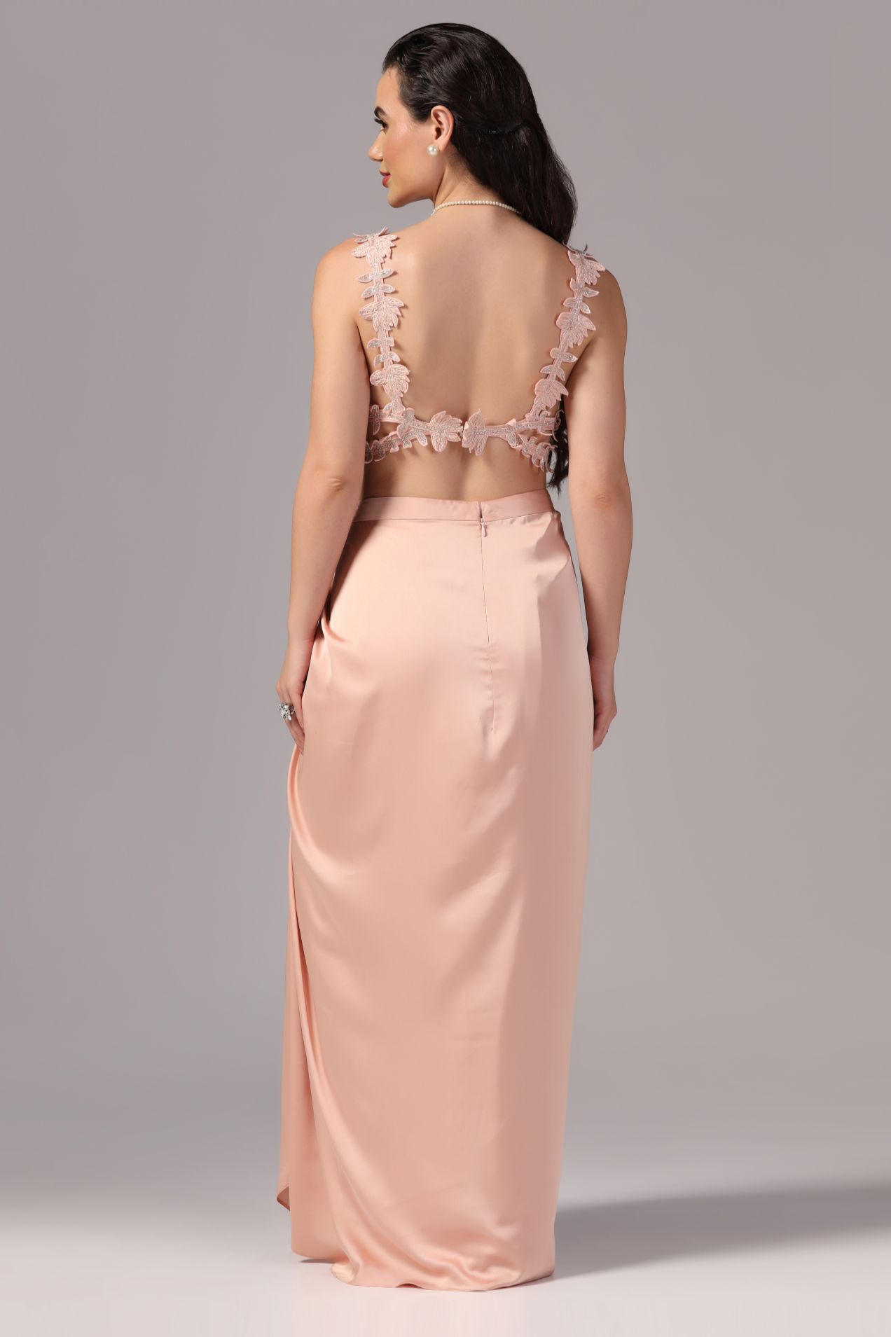 Indo-Western skirt for reception, Indo-Western pleated skirt, Indo-Western fusion skirt for festivals, Indo-Western skirt dress with embroidery, Indo-Western floor-length skirt, Sunanta Madaan