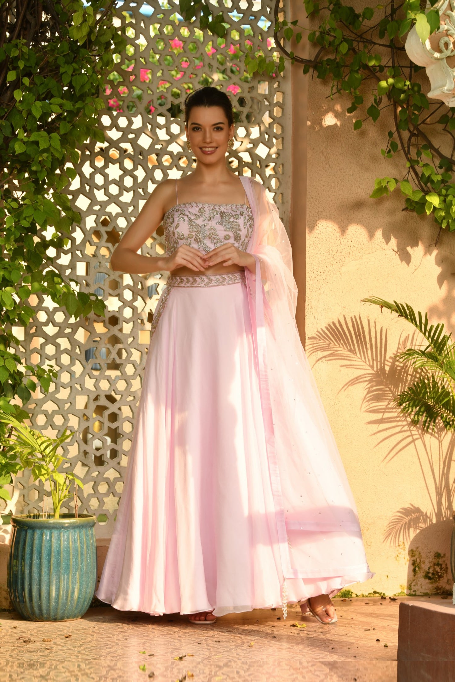 Wedding Wear Lehenga, Pink Lehenga, Trending Style Lehenga, New Design Lehenga, Festive Wear Lehenga, Occasion Wear Lehenga, Sunanta Madaan