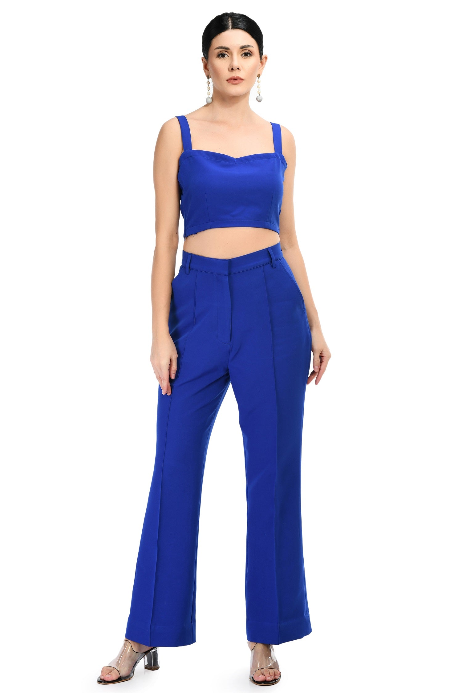 Designer Blazers, Stitched Blazers, Pre Stitched Blazers, Blue Blazers, Royal Blue Blazer, Blazers for women, Coord Set for Women, Coord Sets, Dresses, Formal Dresses, Office wear for women, Formal Wear for Women, Formal Blazers Blue, Blue Blazers 