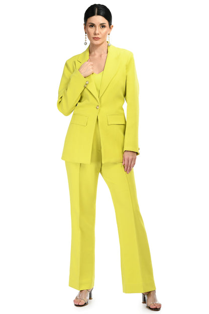 Radiant Glow: Neon Color Blazer Set for Women – Elevate Your Style with Vibrancy