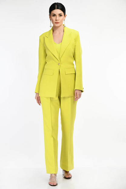 Radiant Glow: Neon Color Blazer Set for Women – Elevate Your Style with Vibrancy