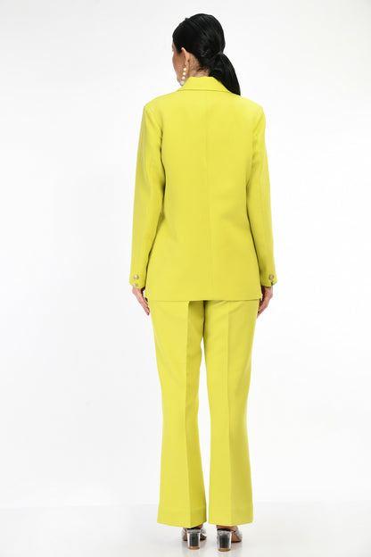 Radiant Glow: Neon Color Blazer Set for Women – Elevate Your Style with Vibrancy