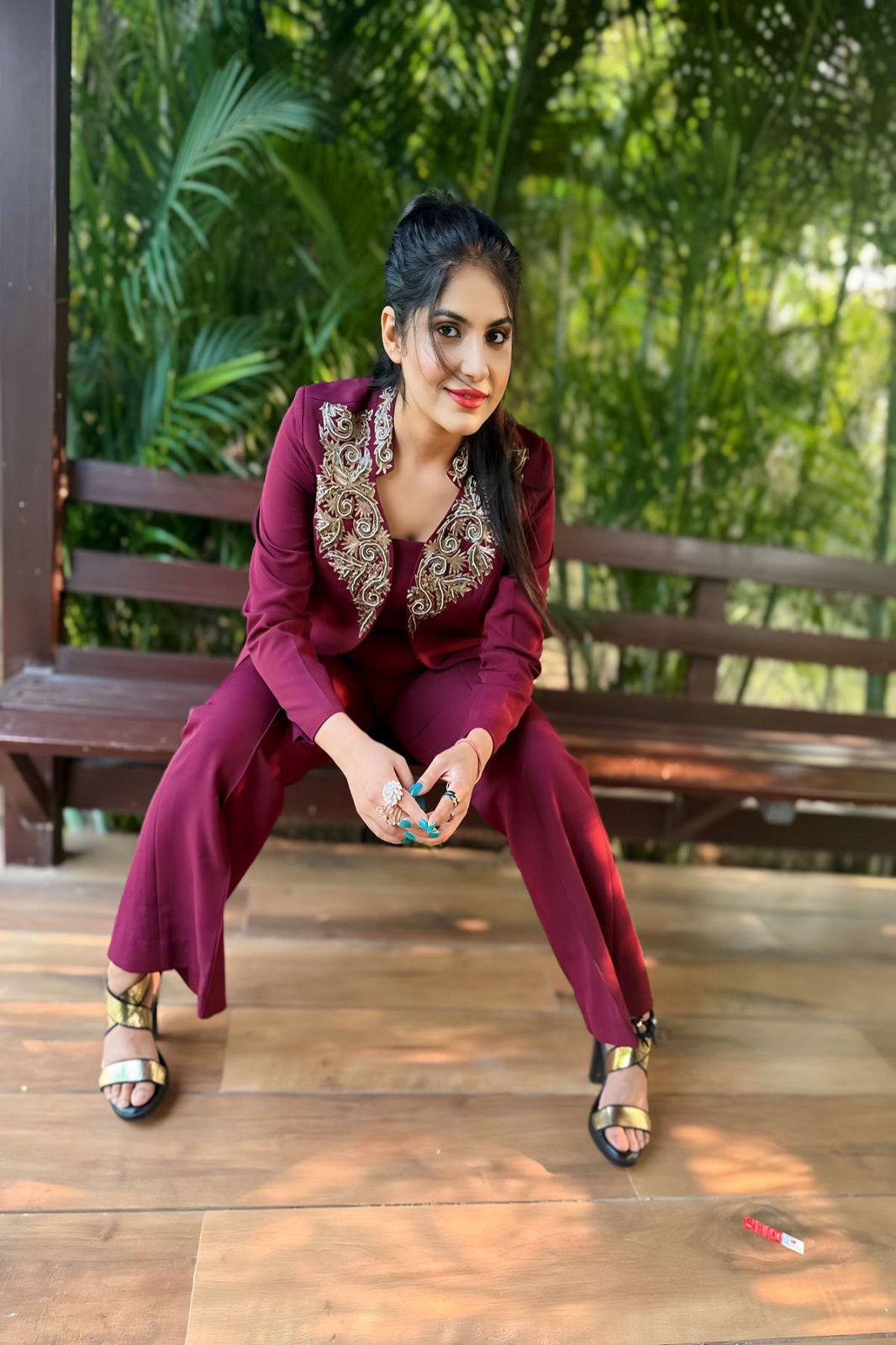 Saloni Thakkar in Sunanta Madaan - Designer Blazer Set