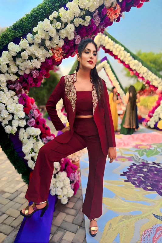 Saloni Thakkar in Sunanta Madaan - Designer Blazer Set