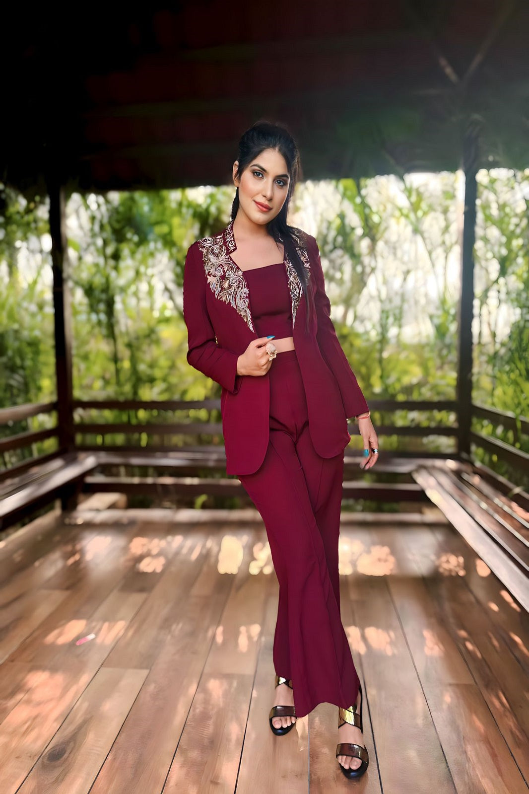 Saloni Thakkar in Sunanta Madaan - Designer Blazer Set