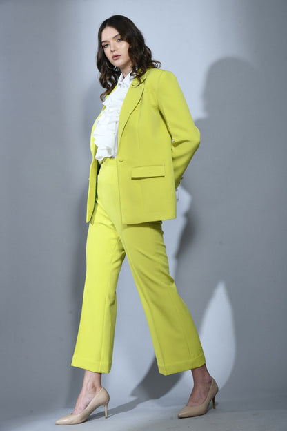 Radiant Glow: Neon Color Blazer Set for Women – Elevate Your Style with Vibrancy