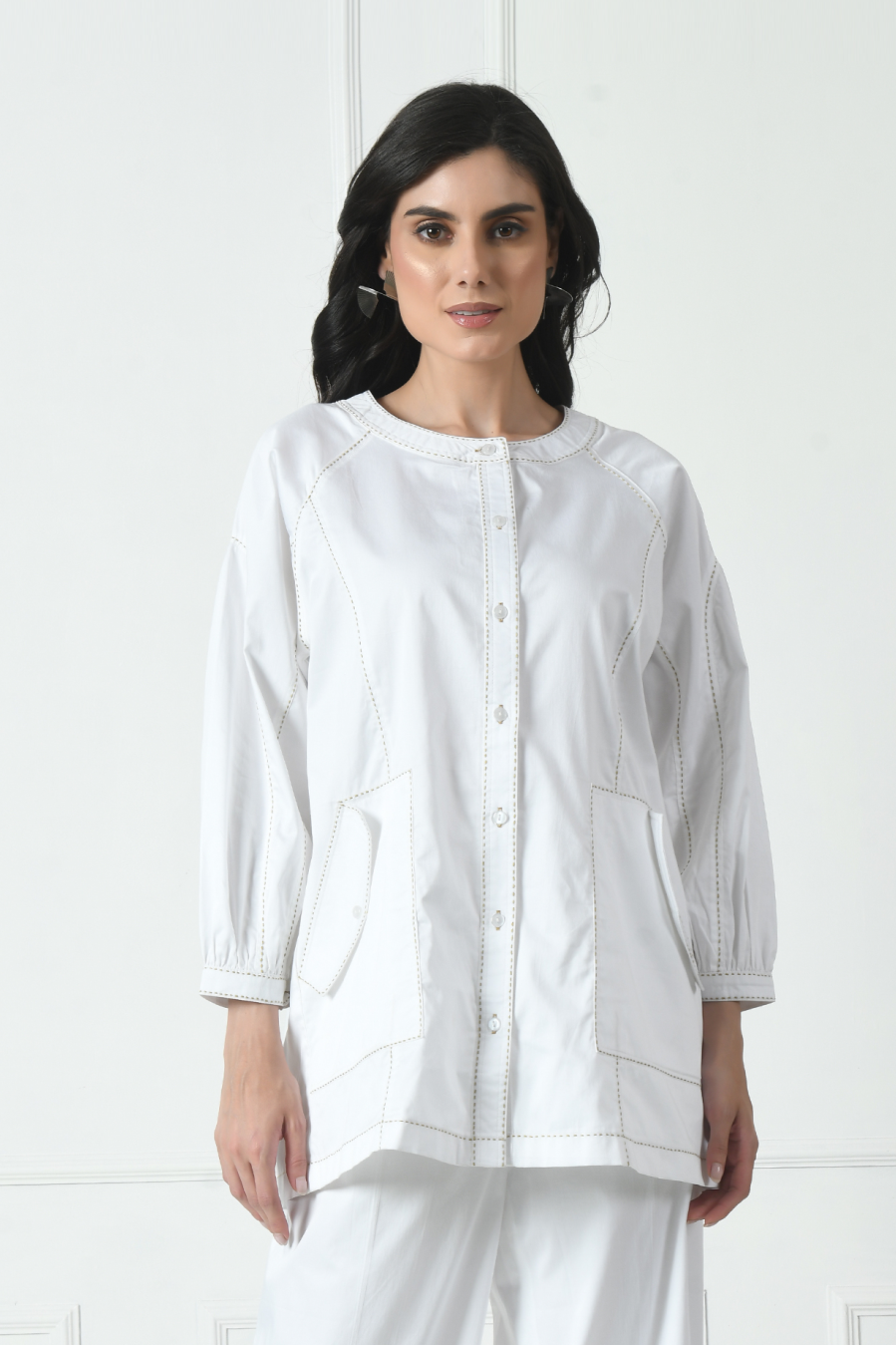 white beach shirt, beach shirts for women, White Shirt, white cotton shirts for women​, cotton shirts for women white​, Sunanta Madaan