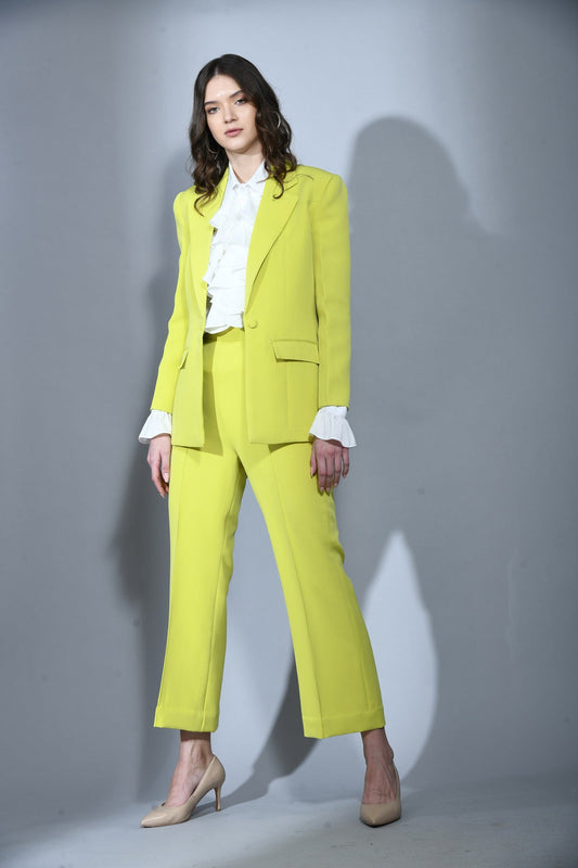 Radiant Glow: Neon Color Blazer Set for Women – Elevate Your Style with Vibrancy